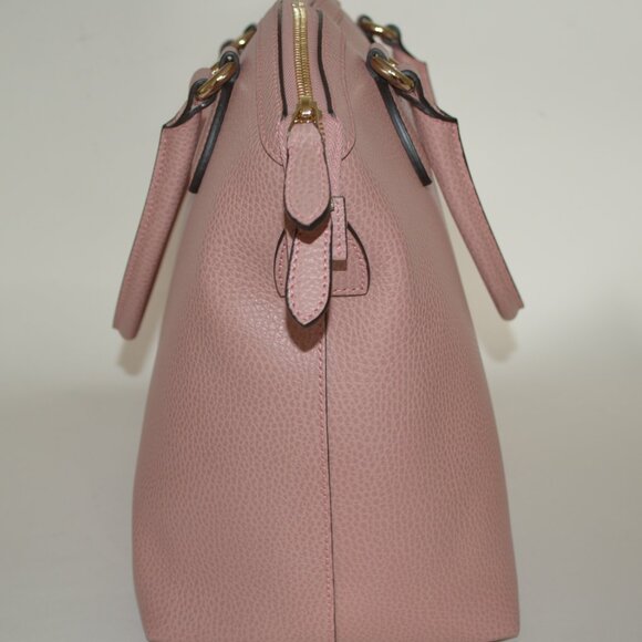 NWT GUCCI DOME LARGE PEBBLED LEATHER GG LOGO HARDWARE PURSE BAG - Picture 5 of 10